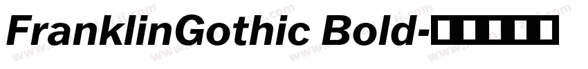 FranklinGothic Bold字体转换